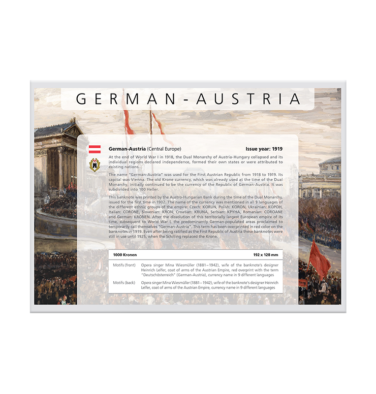 Austria 1,000 Crowns Year 1919 Pick 59