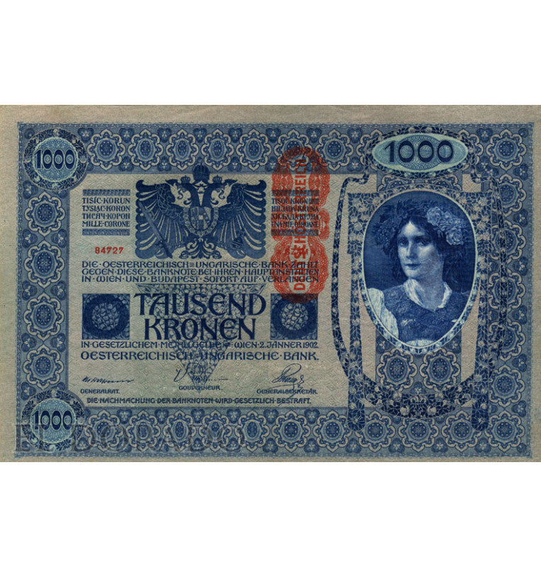 Austria  1.000 Coronas Año 1919 Pick 59
