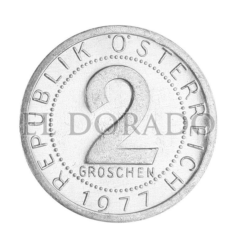 Austria 2 Groschen 1950-1994 KM 2876