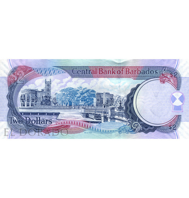 Barbados 2 Dollars 2007 Pick 66a