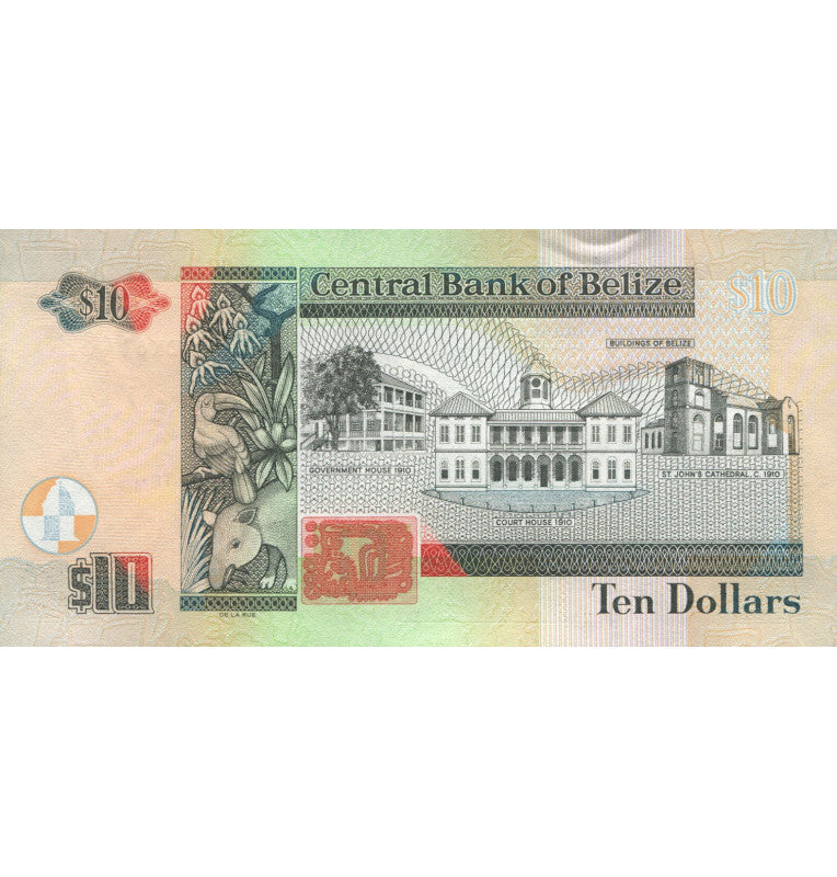 Belize 10 Dollars 2011 Pick 68d.D1