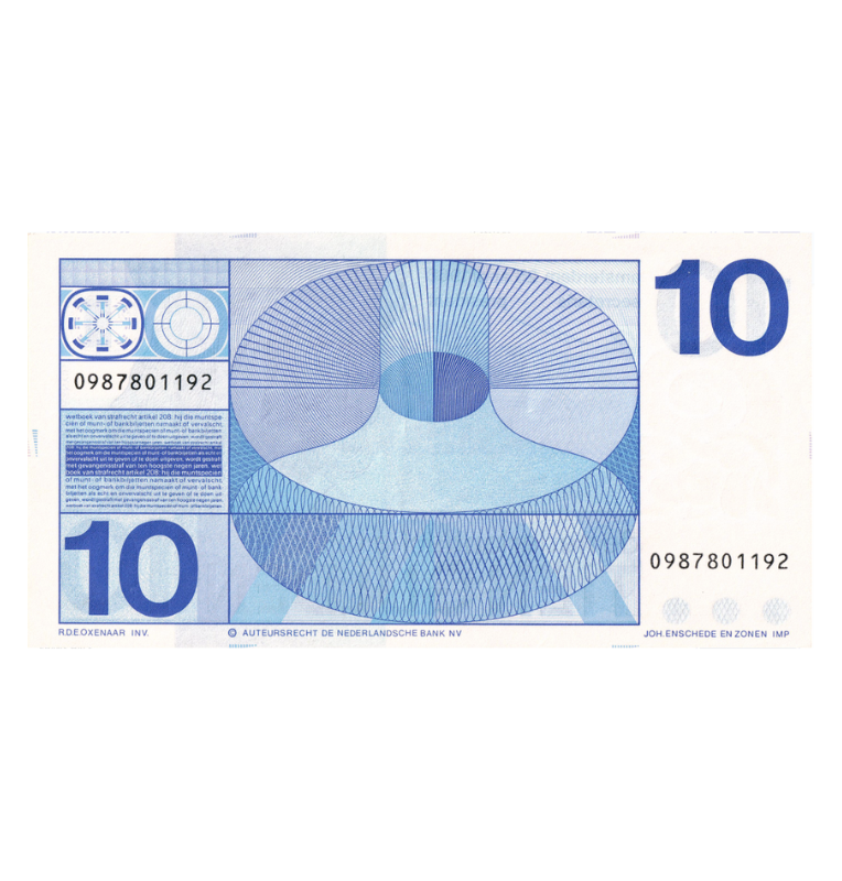 Países Bajos 10 Gulden 1968 Pick 91b