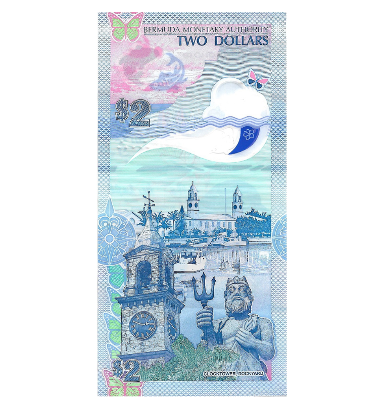 Bermudas 2 Dólares 2024 Polímero NO UNC
