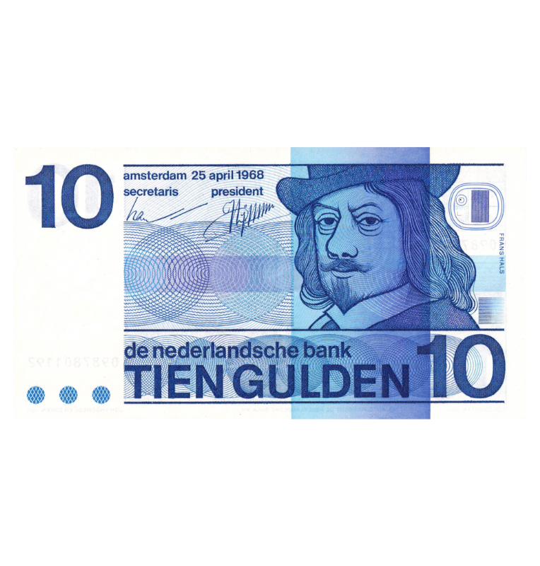 Países Bajos 10 Gulden 1968 Pick 91b