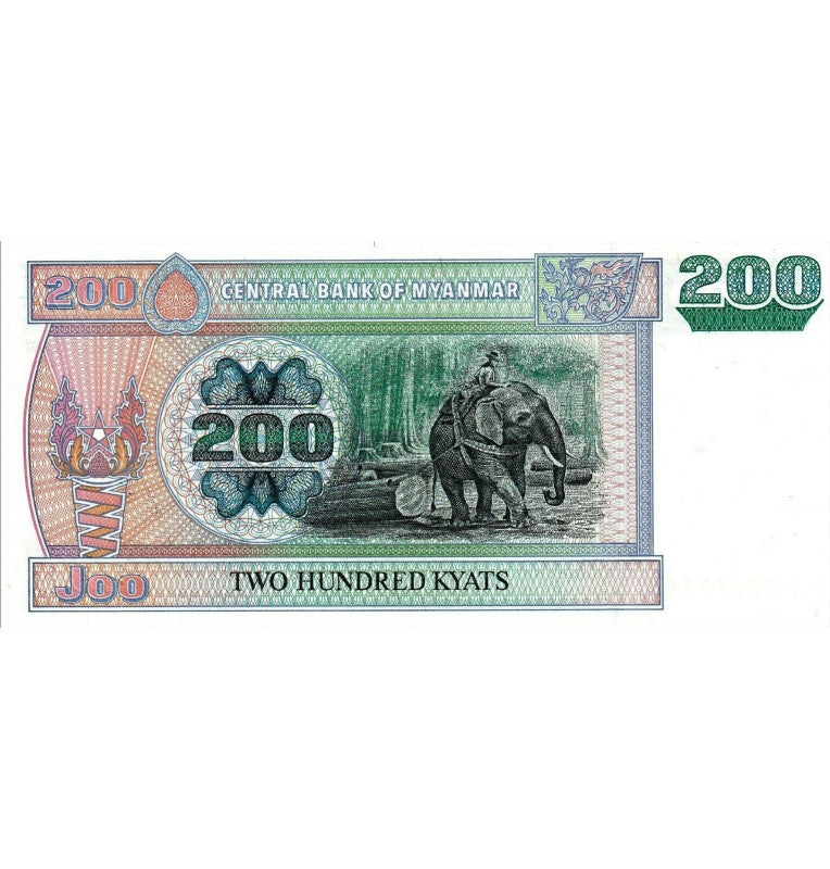 Burma 200 Kyats 2004 ND Pick 78