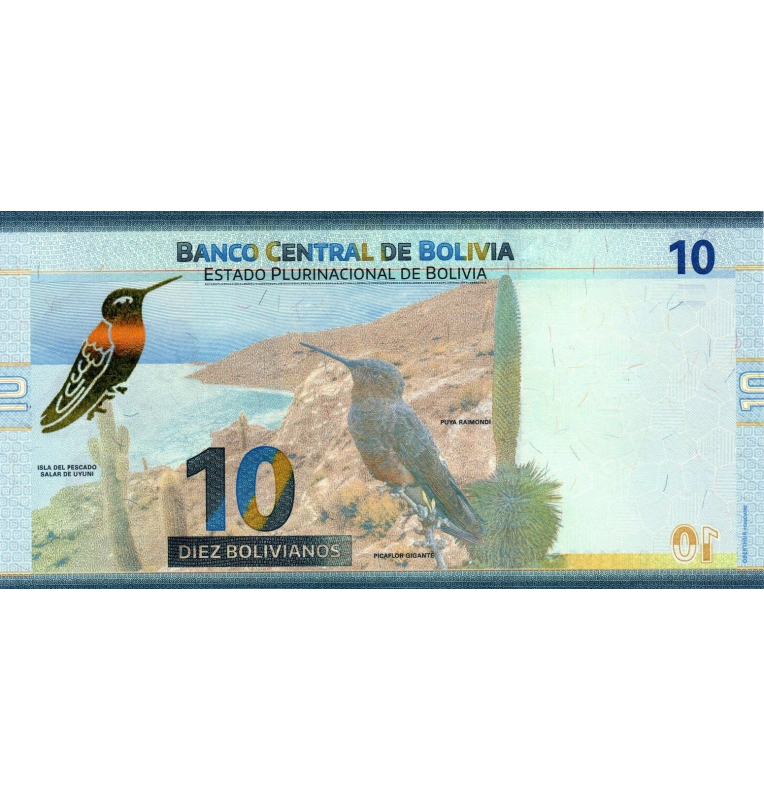 Bolivia 10 Pesos Bolivianos 2018 ND Pick 248sc