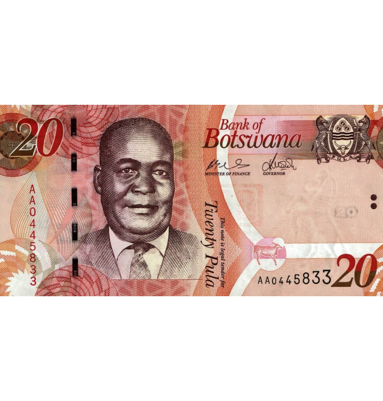 Botswana 20 Pula 2009 Pick 31a