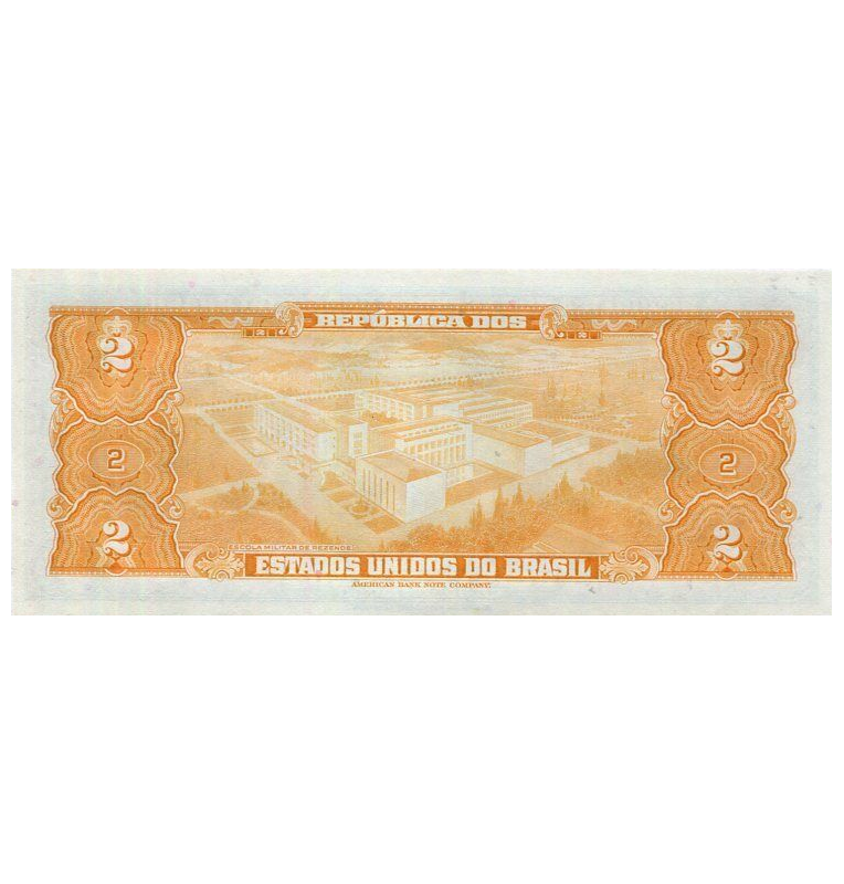 Brazil 2 Cruzeiros 1956-1958 Pick 157Ac