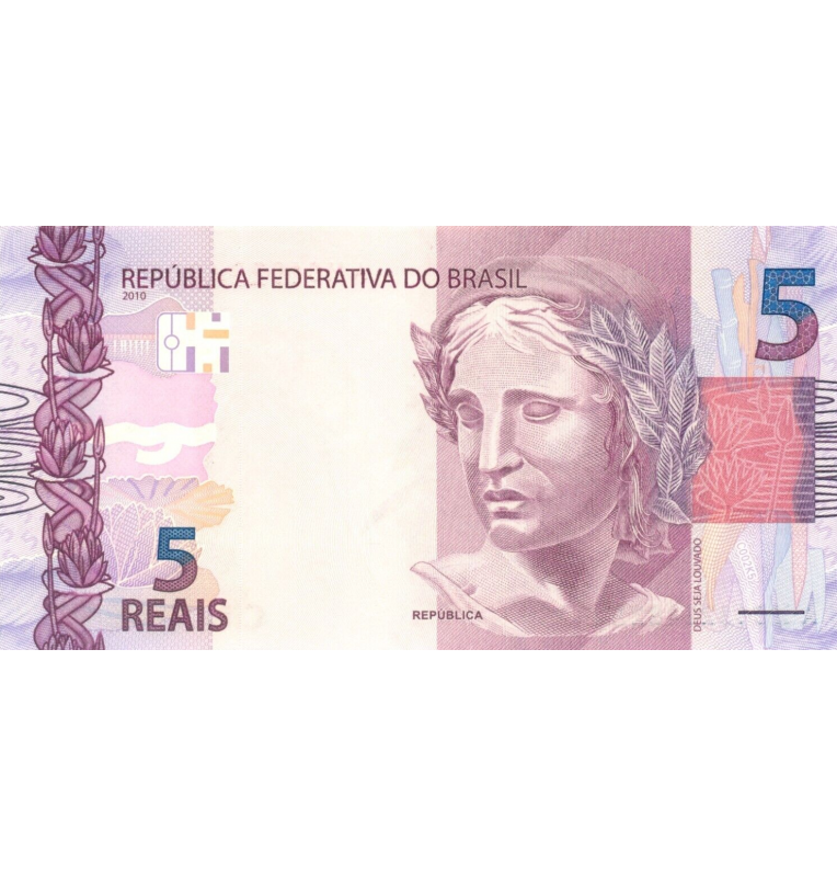 Brazil 5 Reales 2010 Pick 253a