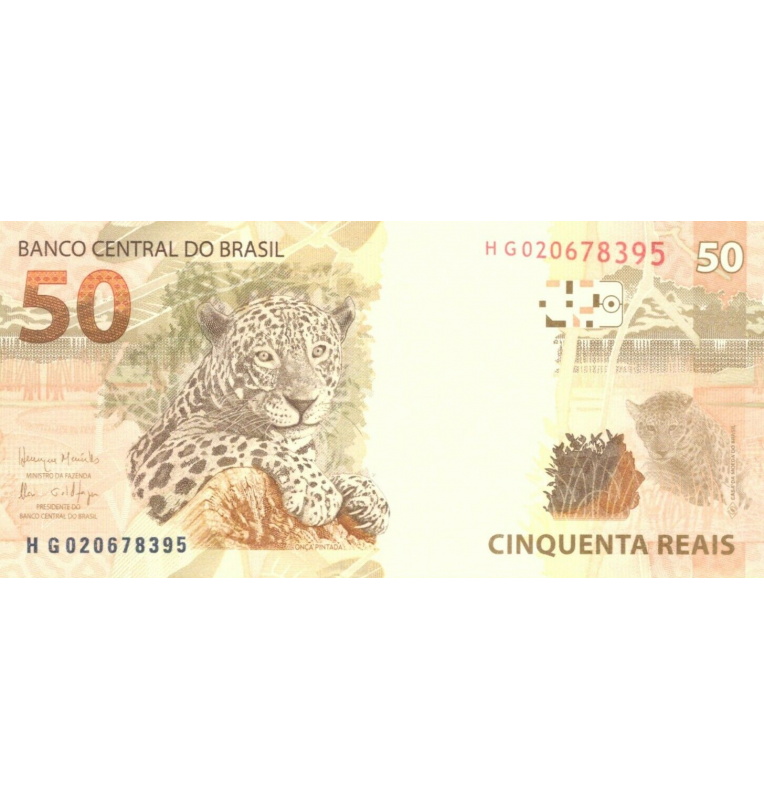 Brazil 50 Reales 2010 Pick 256f