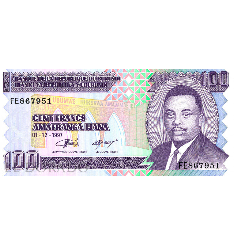 Burundi 100 Francs 2007 Pick 37f