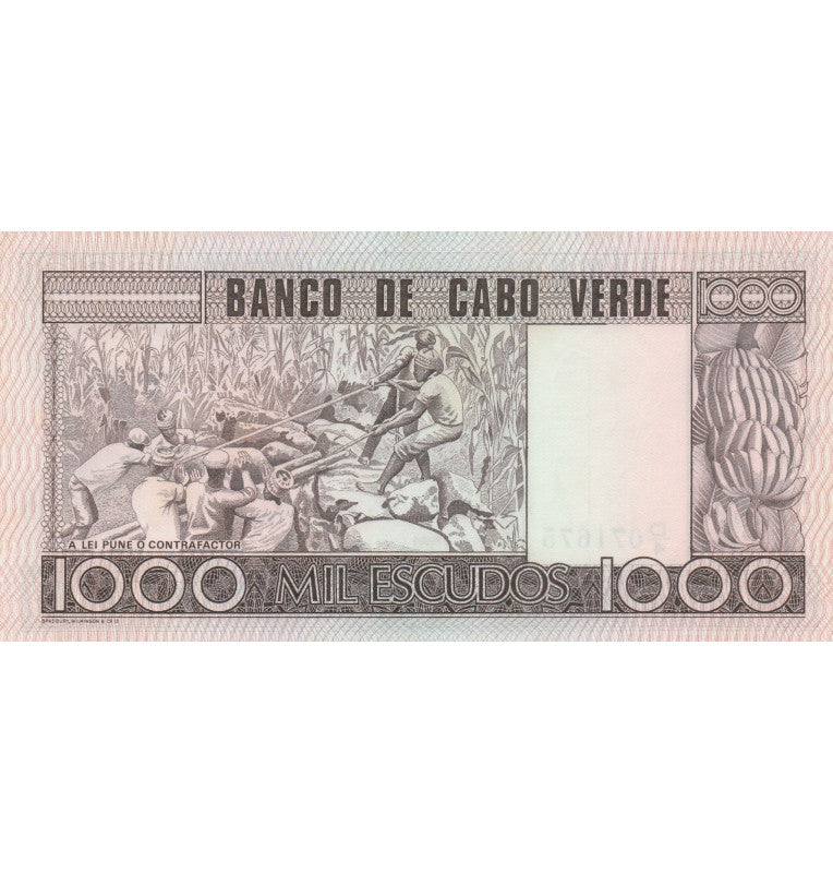 Cape Verde 1000 Escudos 1977 Pick 56a