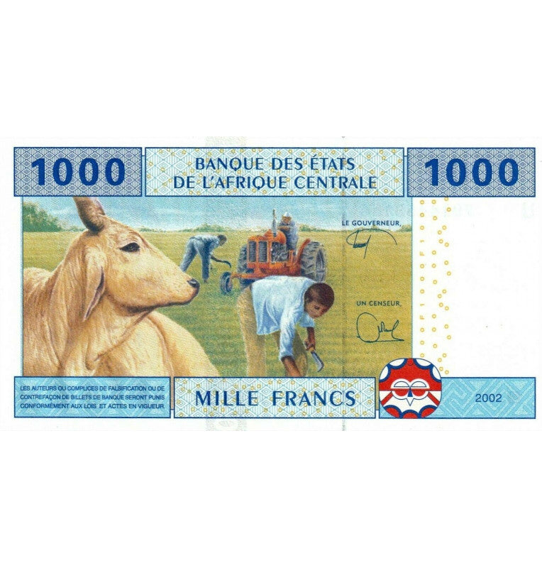 Cameroon 1000 Francs 2002 Pick 207 Units