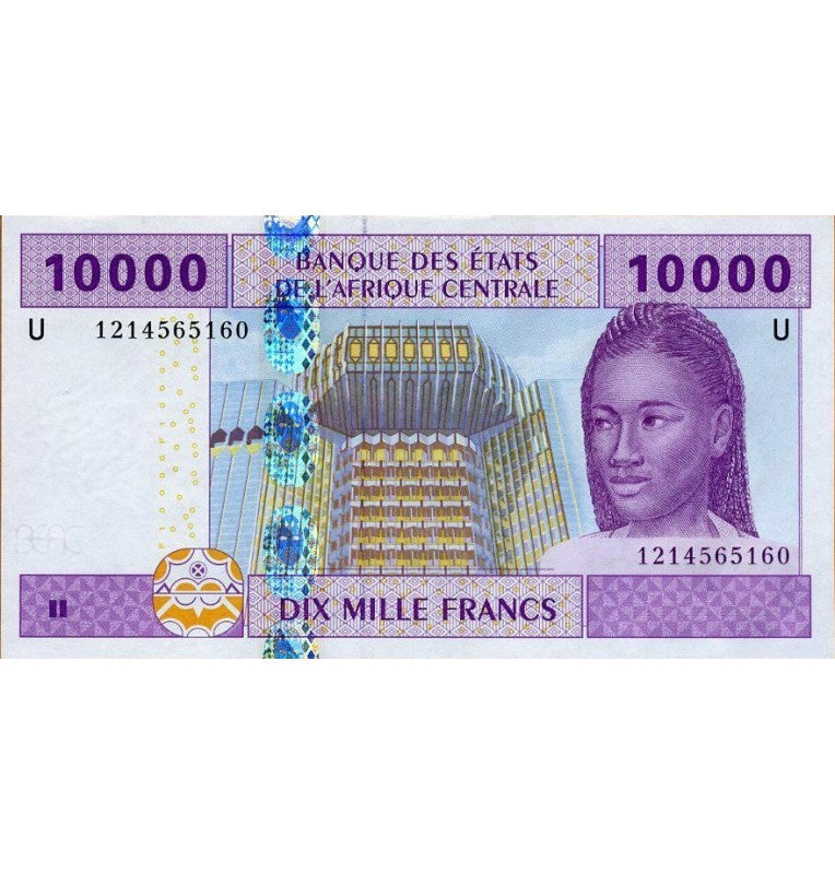 Cameroon 10,000 Francs 2002 Pick 210 Units
