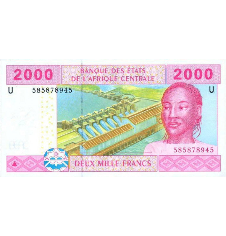 Cameroon 2000 Francs 2002 Pick 208 Units