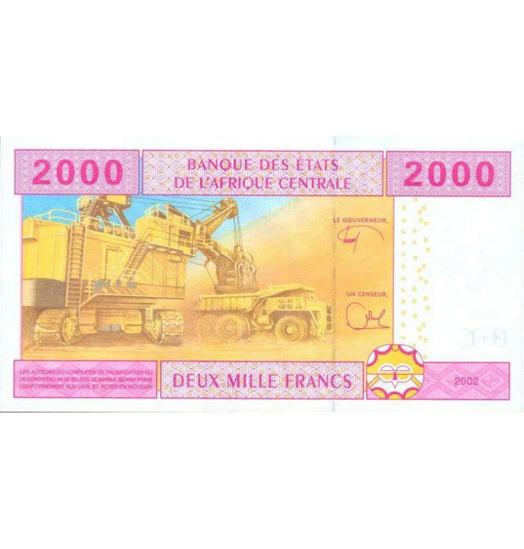 Cameroon 2000 Francs 2002 Pick 208 Units