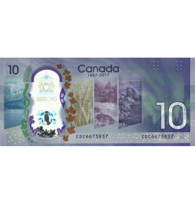 Canada 10 Dollars 2017 Pick 112 Commemorative Polymer