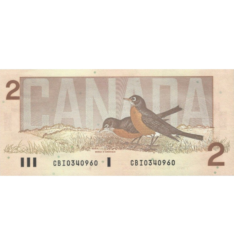 Canada 2 Dollars 1986 Pick 94a