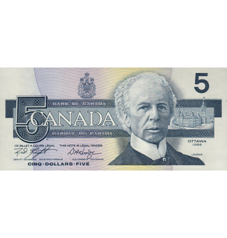 Canada 5 Dollars 1986 Pick 95e