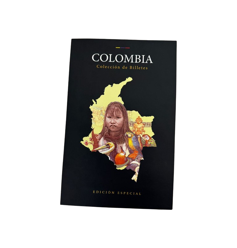 Folder for 16 Colombian banknotes