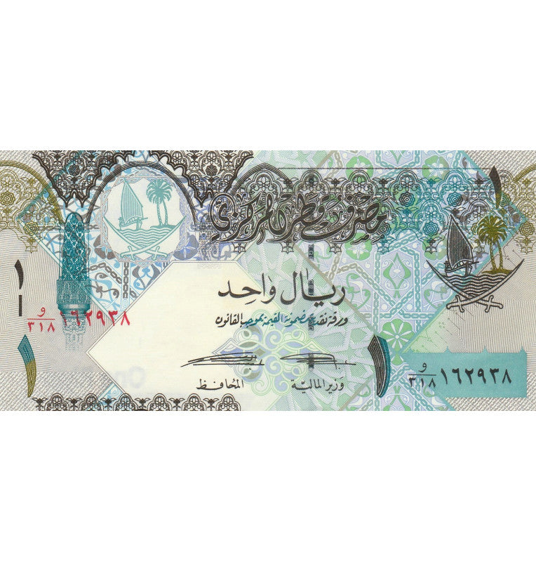 Qatar 1 Rial 2008 ND Pick 28b