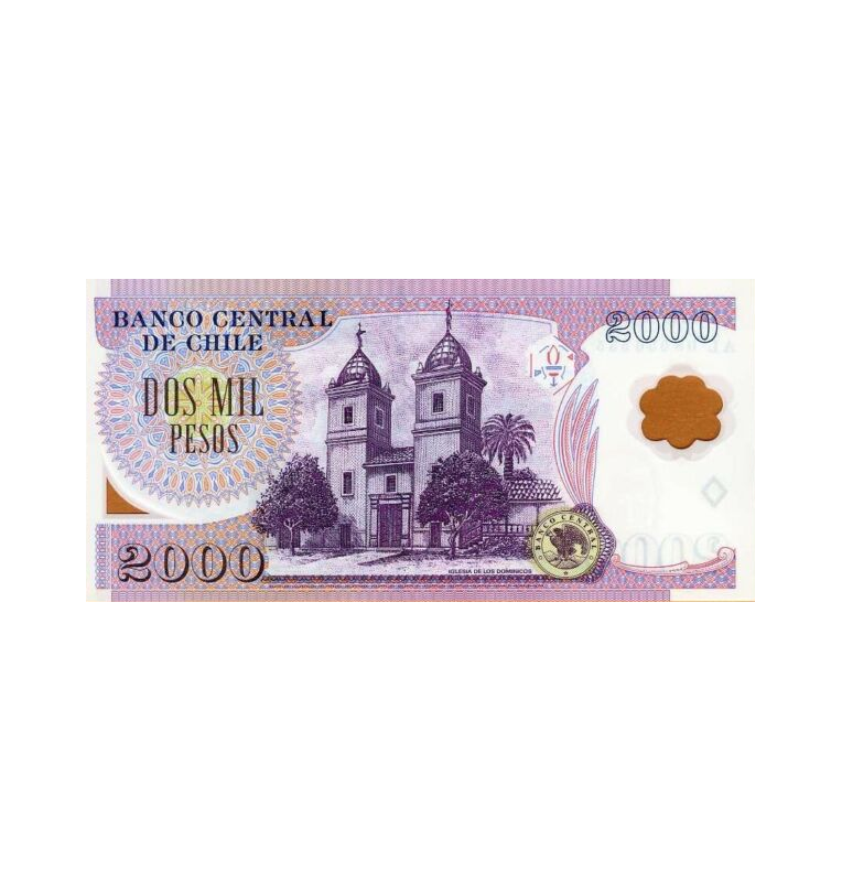 Chile 2,000 Pesos 2008 Pick 160c Polymer