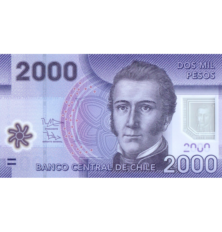 Chile 2,000 Pesos 2014 Pick 162d Polymer