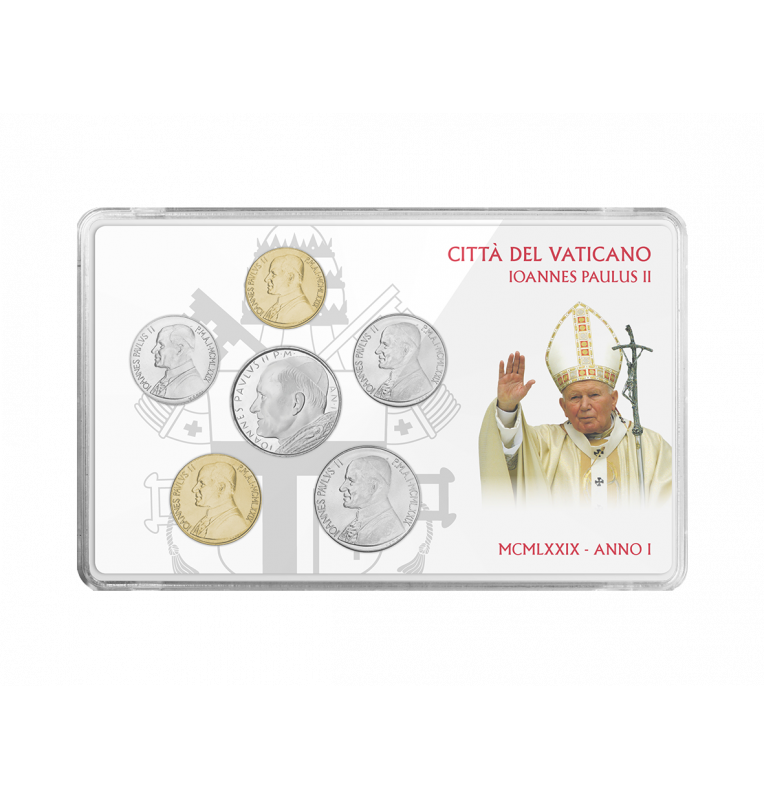 Vatican City 10, 20, 50, 100, 200, 500 Lire Year 1979 KM 143, 144, 145, 146, 147, 148
