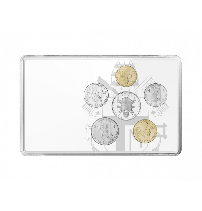 Ciudad del Vaticano 10, 20, 50, 100, 200, 500 Liras Año 1979 KM 143, 144, 145, 146, 147, 148