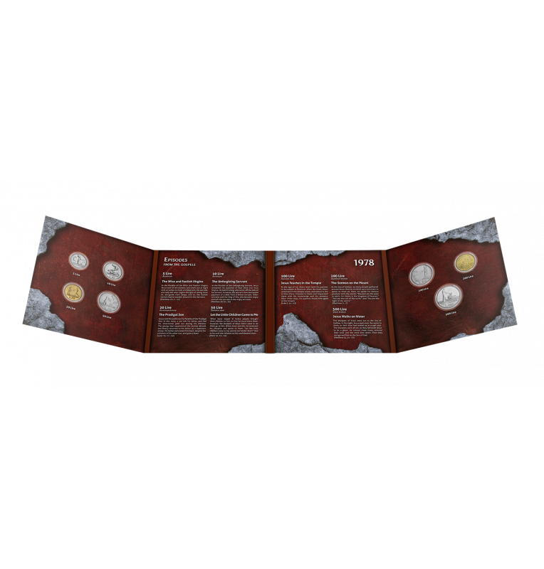 Vatican City, Jesus folder Year 1978 KM 133, 134, 135, 136, 137, 138, 139