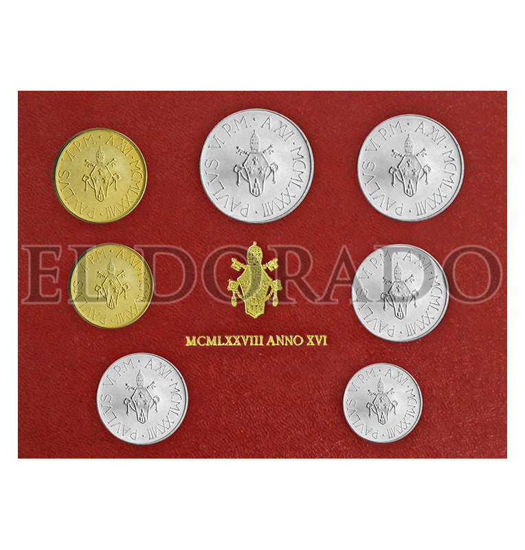 Vatican City, Jesus folder Year 1978 KM 133, 134, 135, 136, 137, 138, 139