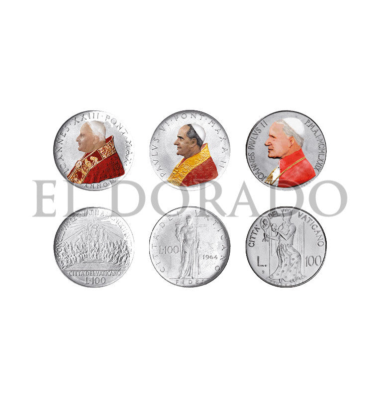 Vatican City Collection 3 Popes of the 20th Century Year 1962-1980