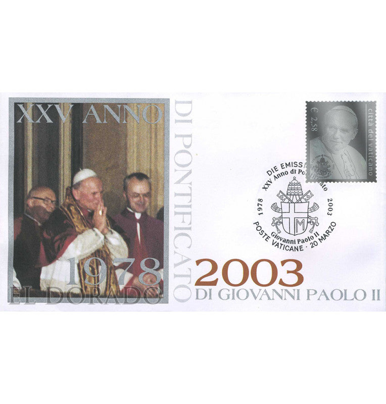 Vatican City first day cover with silver seal VA 1428 Year 2003