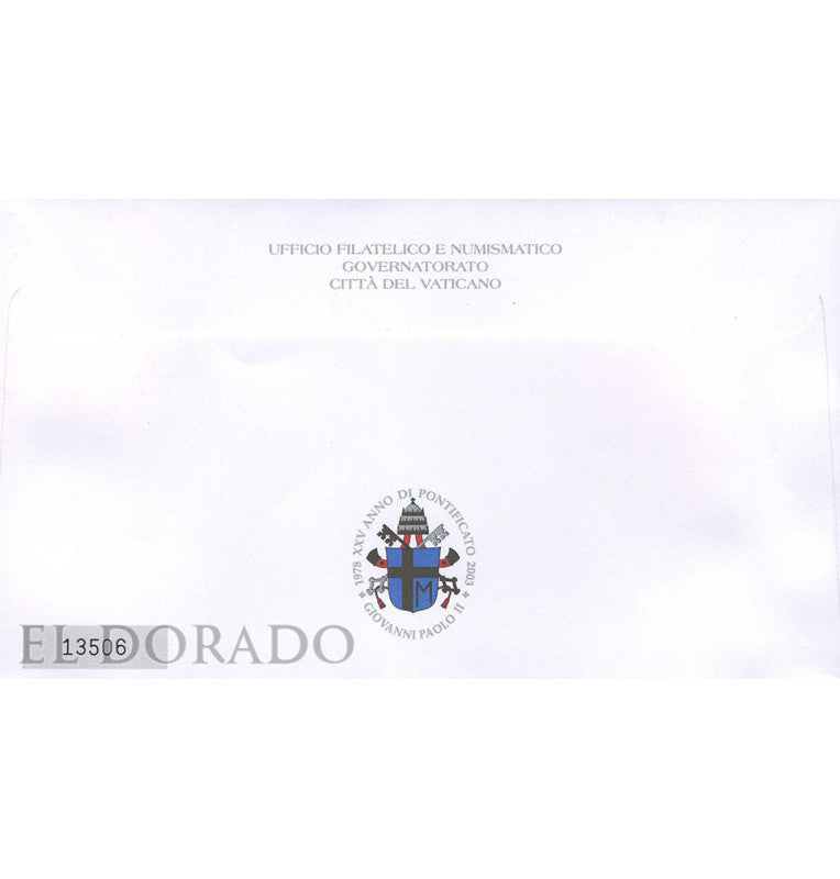 Vatican City first day cover with silver seal VA 1428 Year 2003