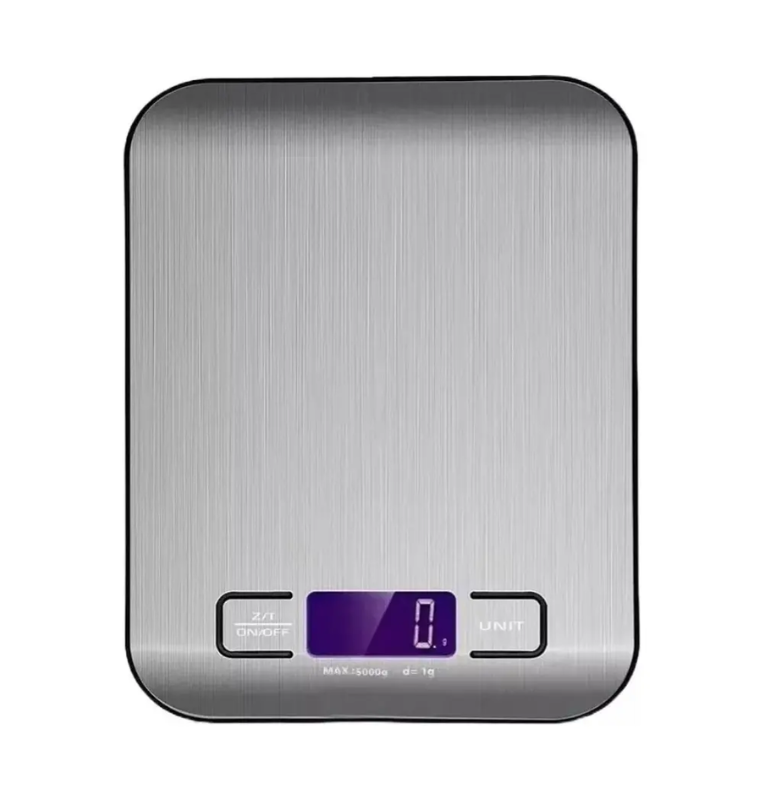 Báscula Digital Balanza Acero Inoxidable 5kg No Incluye Pilas