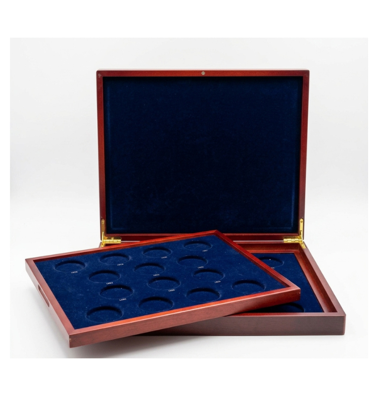 Estuche Expositor de Madera para monedas morgan