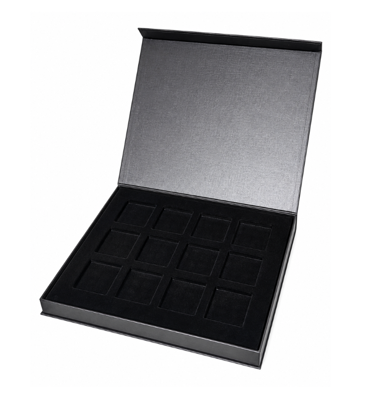 Estuche para 10 Monedas en capsula quadrum