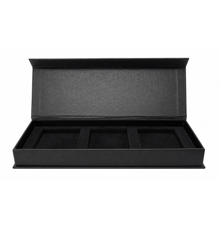 Estuche para 3 Moneda en capsula quadrum