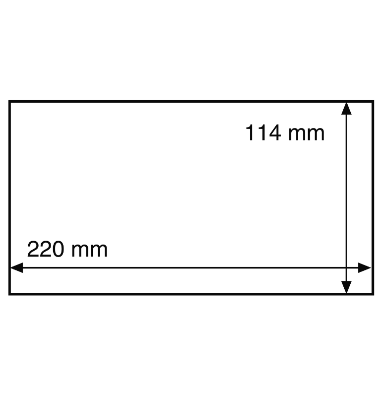 Fundas protectoras HP 220x114 mm, transparentes