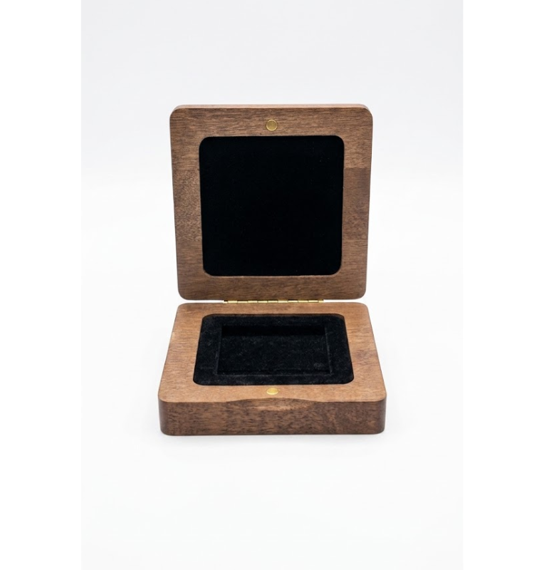 Estuche de Madera para 1 Moneda en capsula quadrum