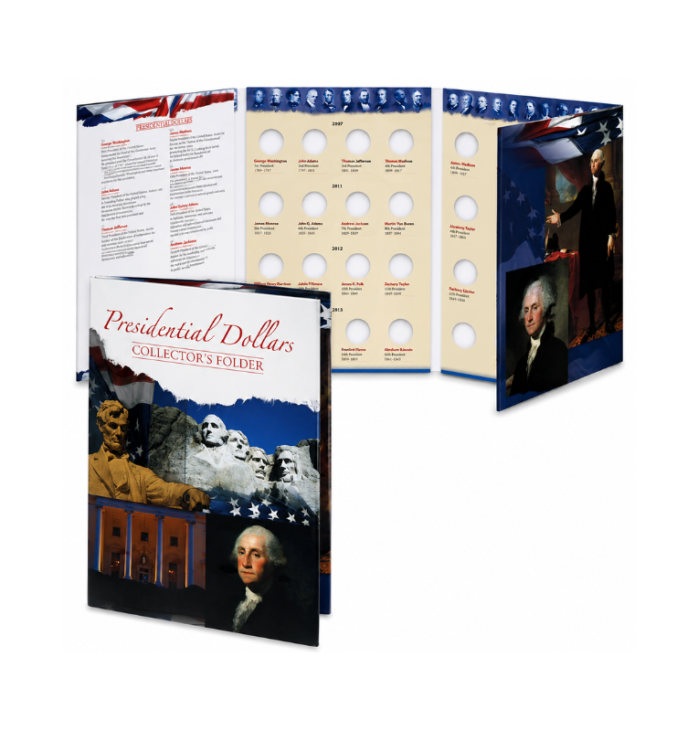Dólares Presidenciales - 2007-2016 - Carpeta de Coleccionista de Monedas Whitman