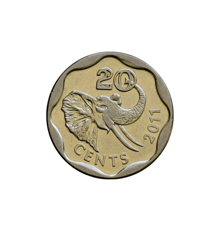 Esuatini (Swazilandia) 20 Centavos, 2011