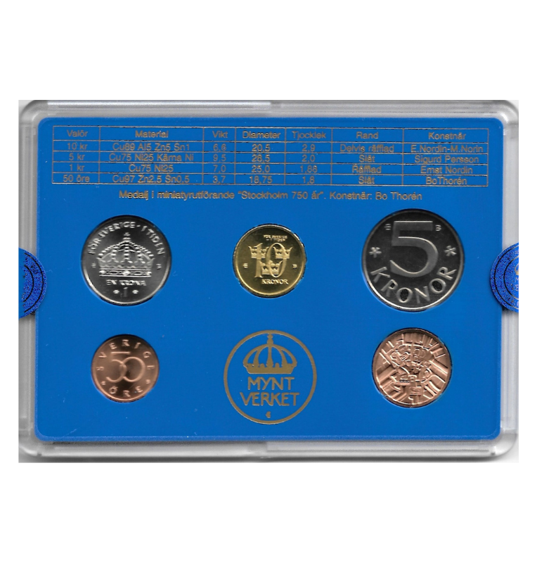 Suecia mint set 2002
