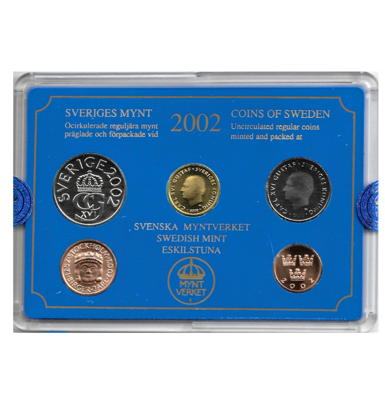 Suecia mint set 2002