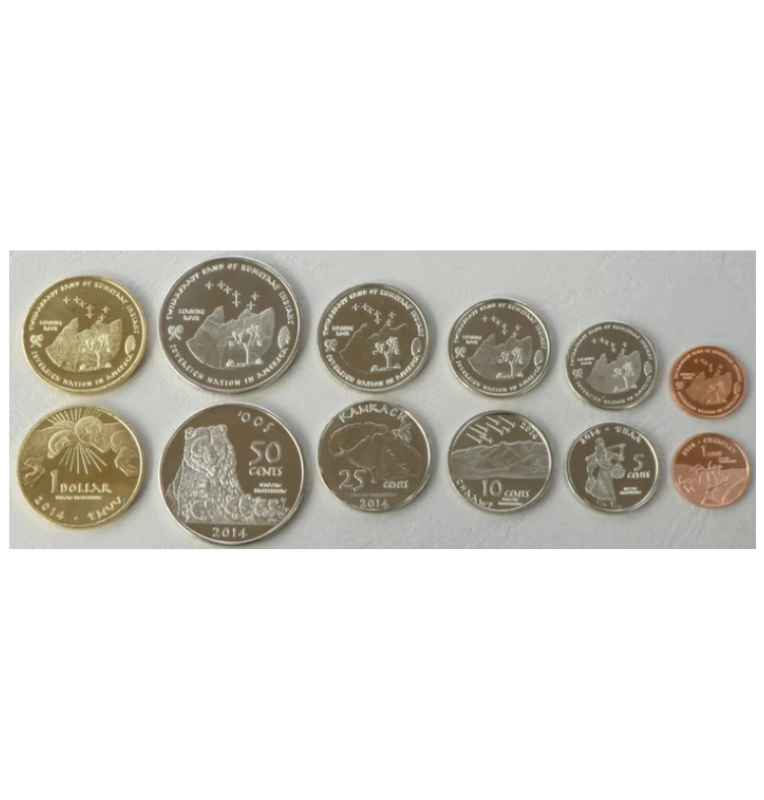 Juego de monedas KMS de 2014 de los nativos americanos de EE. UU.