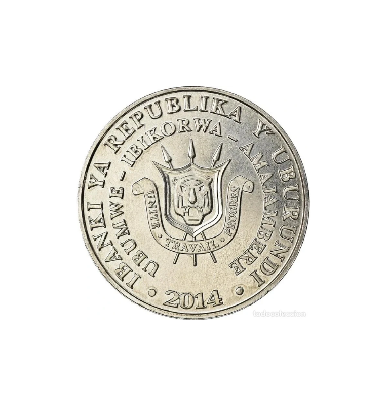 Burundi 25 Francos set de 6 monedas 2014
