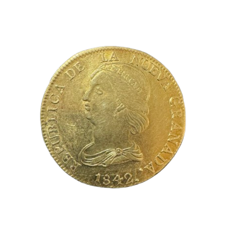 Colombia 16 Pesos 1942 NO UNC