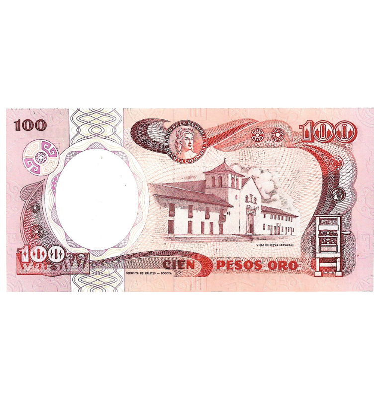 Colombia 100 Pesos Oro 12 Octubre 1986