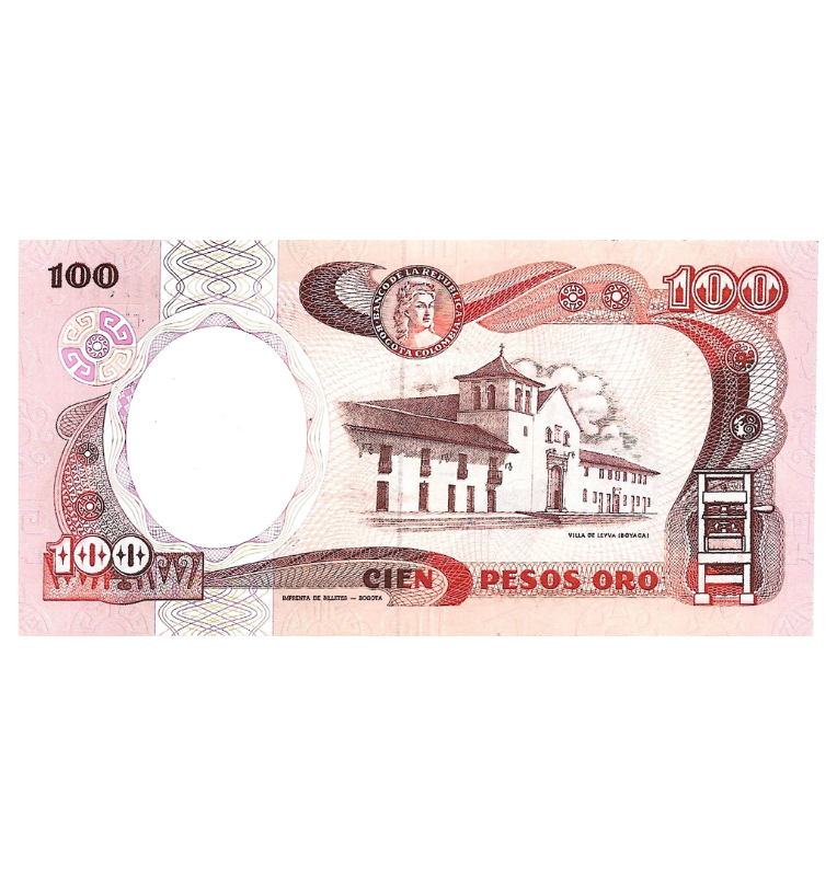Colombia 100 Pesos 1 Enero 1987