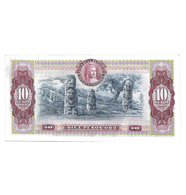 Colombia 10 Pesos Oro 1979 NO UNC